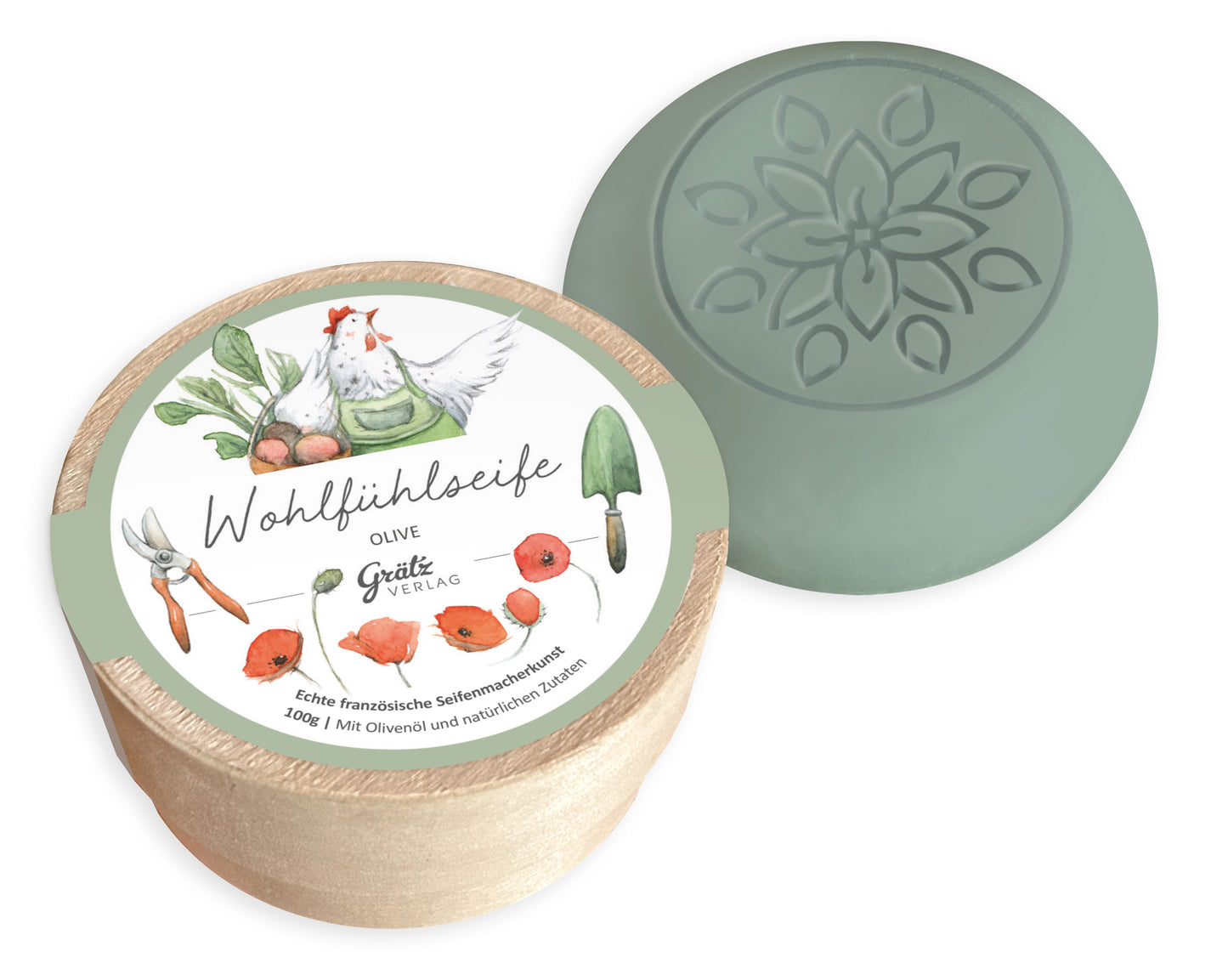 Seife "Hühnerbande" (Duft: Olive)