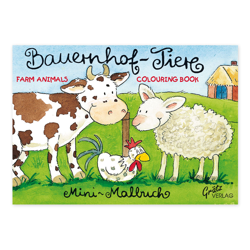 Mini-Malbuch "Bauernhoftiere"