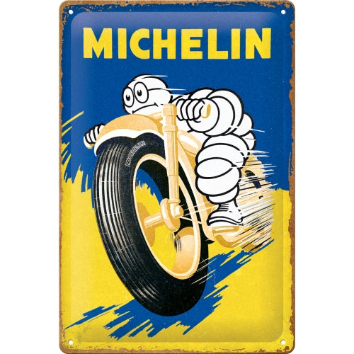 Blechschild "Michelin Motorcycle Bibendum" (20 x 30 cm)