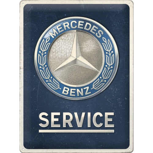 Blechschild "Mercedes-Benz Service" (30 x 40 cm)