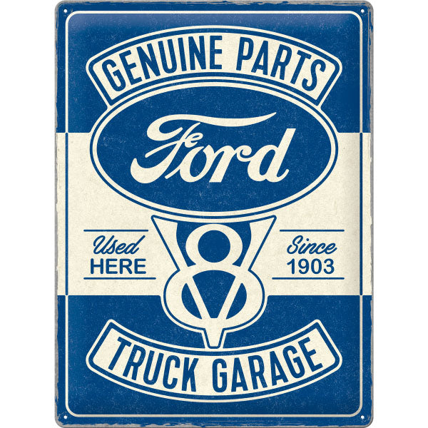 Blechschild "Ford V8 Truck Garage" (40 x 30 cm)