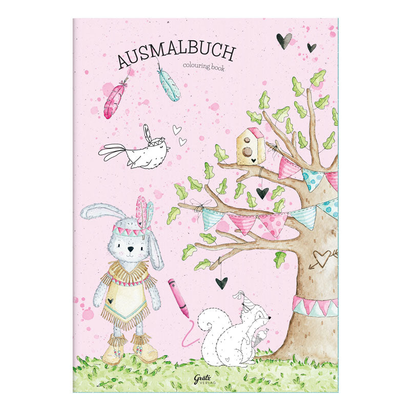 Malbuch "Kleine Abenteurerin" (DIN A4)