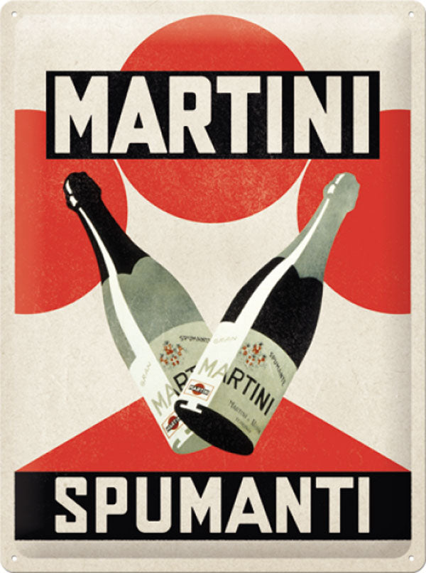 Blechschild "Martini Spumanti" (40 x 30 cm)