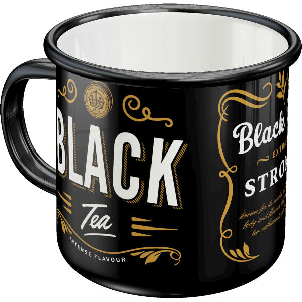 Nostalgic-Art Merchandising Nostalgic Art Universaltasse Black Tea 360 ml, 1 Stück, Schwarz (360 ml, 1 x)