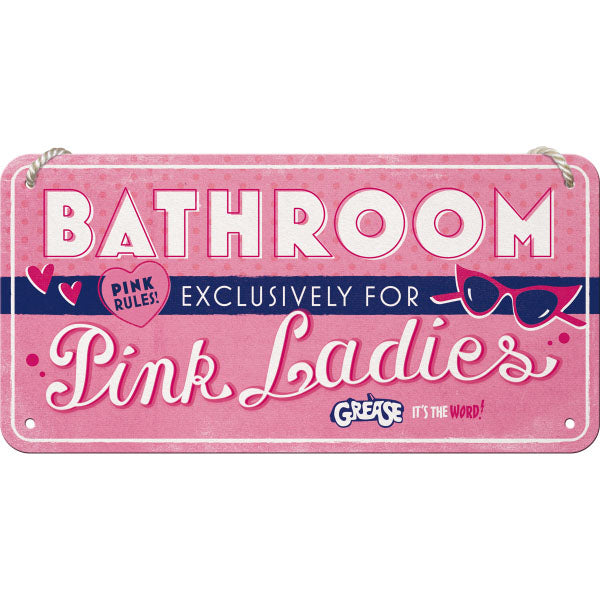 Nostalgic-Art Merchandising Schild Pink Ladies 20 cm x 10 cm, Metall (2 x 11 x 21 cm)
