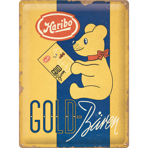 Nostalgie-Blechschild "Haribo Goldbären" (30 x 40 cm)