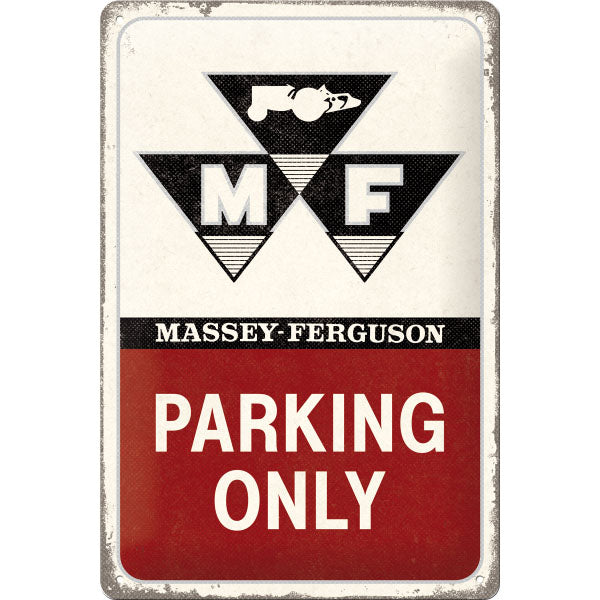 Blechschild "Massey Ferguson Parking Only" (30 x 20 cm)