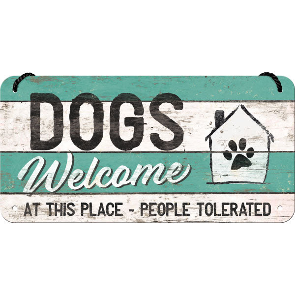Nostalgic-Art Merchandising Schild Pfoten 20 x 10 cm, Metall (1 x 10 x 20 cm)