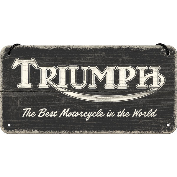 Hängeschild. Triumph - Logo Black Wood
