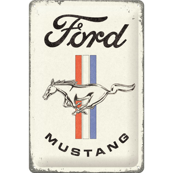 Nostalgic-Art Merchandising Schild Ford Mustang 20 x 30 cm, Metall (20 x 30 cm)