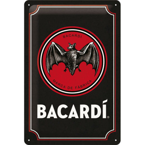 Blechschild "Bacardi" (30 x 20 cm)