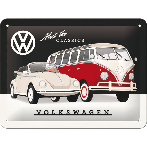 Blechschild "Volkswagen VW" (20 x 15 cm)