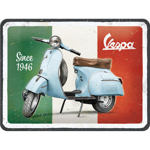 Blechschild "Vespa Since 1946" (15 x 20 cm)