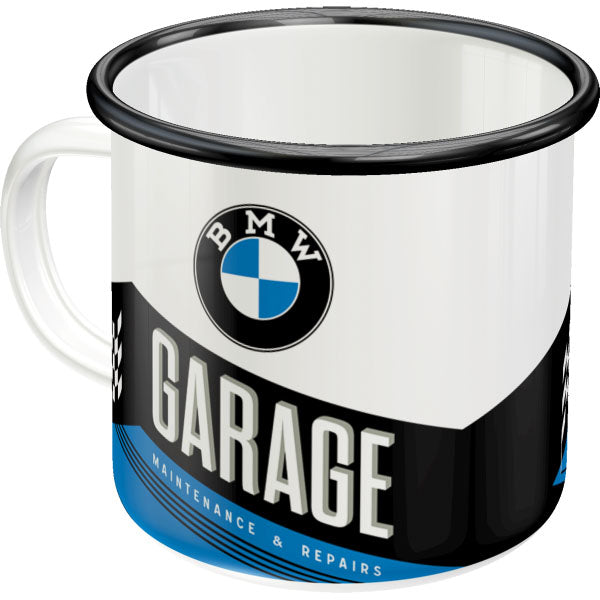 Nostalgic-Art Merchandising Nostalgic Art Universaltasse BMW Garage 360 ml, 1 Stück, Schwarz/Weiss (360 ml, 1 x)