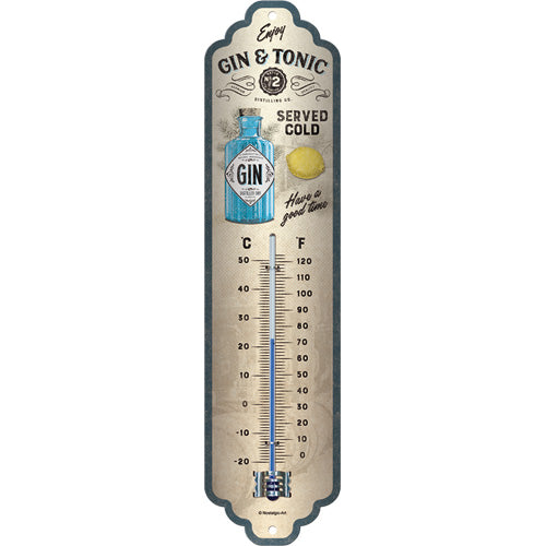 Thermometer "Gin & Tonic Served Cold"
