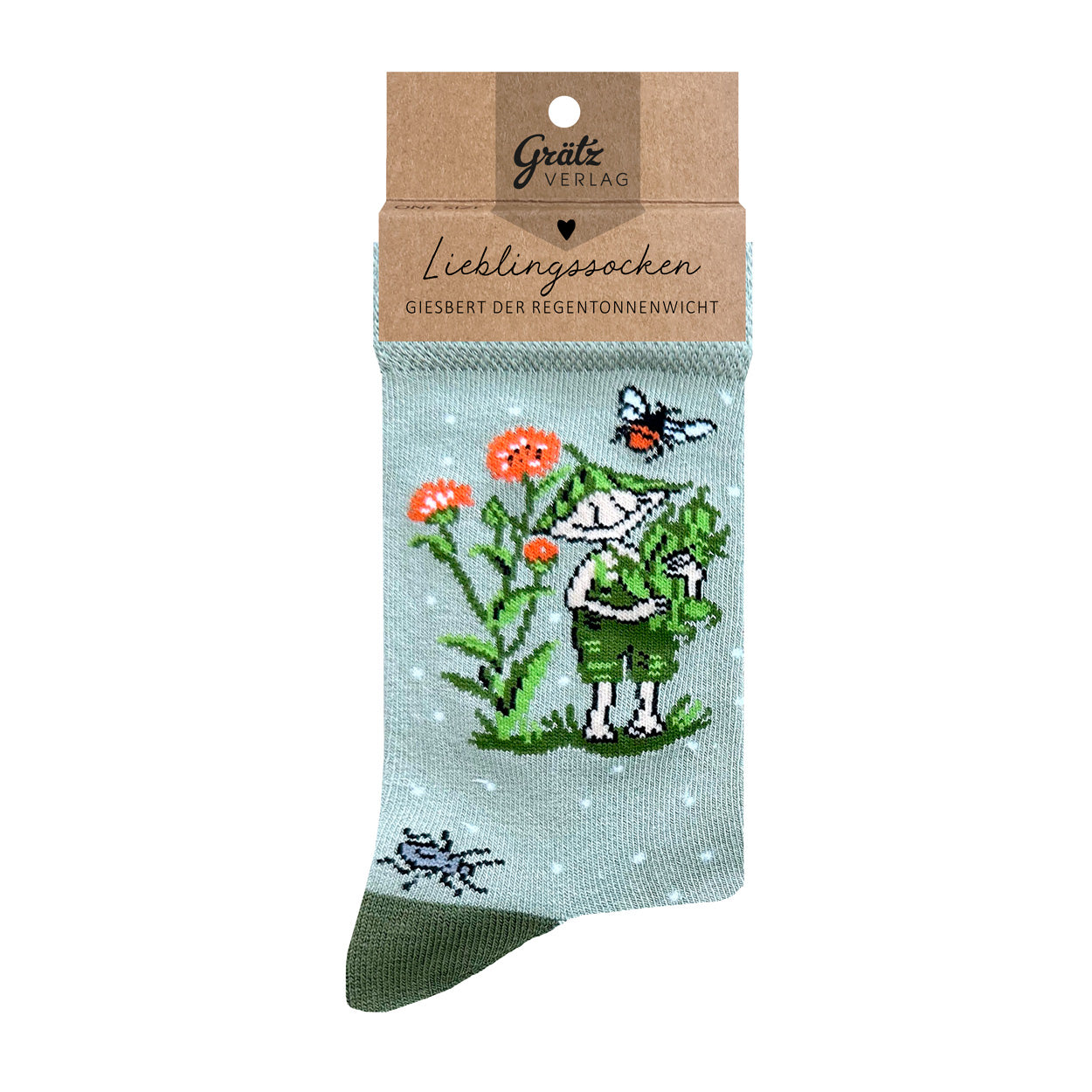 Lieblingssocken "Giesbert Regenwurm"