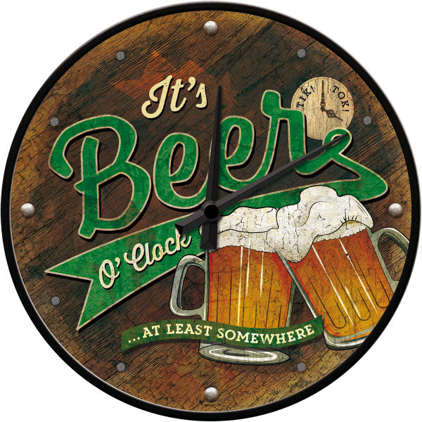 Wanduhr "Beer O' Clock" (Ø 31.0 cm)