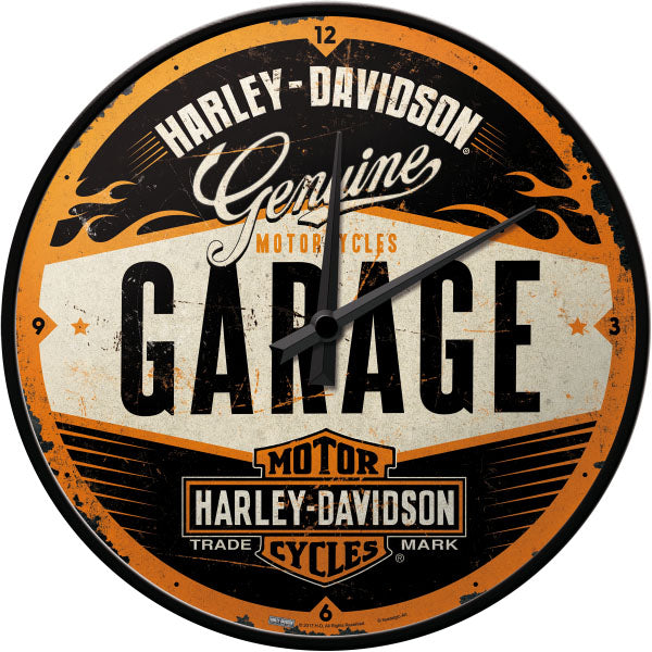 Wanduhr "Harley-Davidson Genuine Garage" (Ø 31.0 cm)