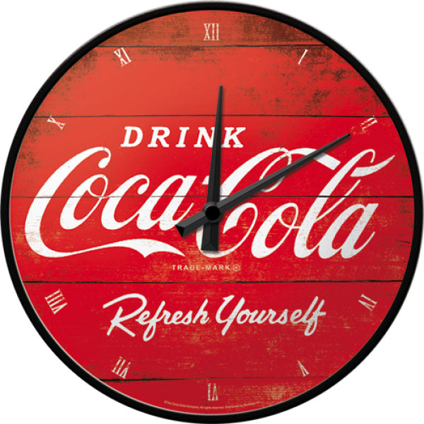 Wanduhr "Coca-Cola - Refresh Yourself" (Ø 31.0 cm)