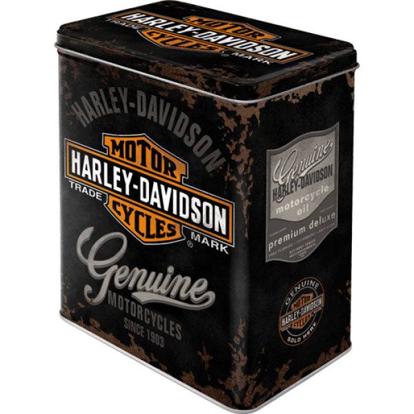 Vorratsdose L "Harley-Davidson Genuine" (14 x 20 x 10 cm)