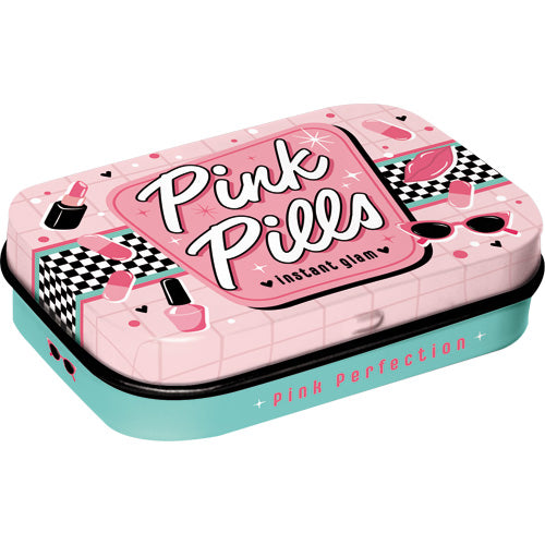 Pillendose "Nostalgic Pharmacy - Pink Glam Pills" (6 x 4.3 x 1.8 cm)