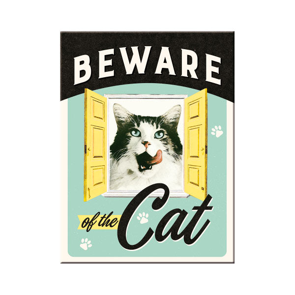 Magnet "Beware of the Cat"