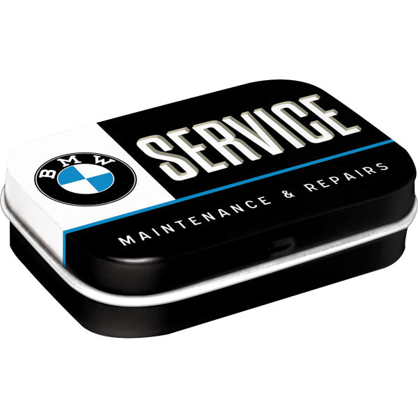 Pillendose "BMW Service" (6 x 4 x 1.6 cm)