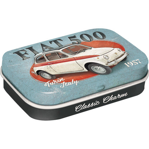 Pillendose "Fiat 500 Turin Italy" (6 x 4.3 x 1.8 cm)