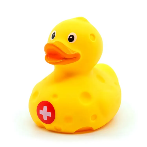Badeente "Käse Schweiz"
