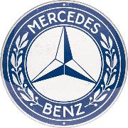 Blechschild "Mercedes Benz" rund (35.0 x 35.0)