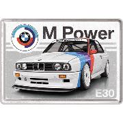 Blechschild "BMW Motorsport - M Power E30" (10 x 14 cm)