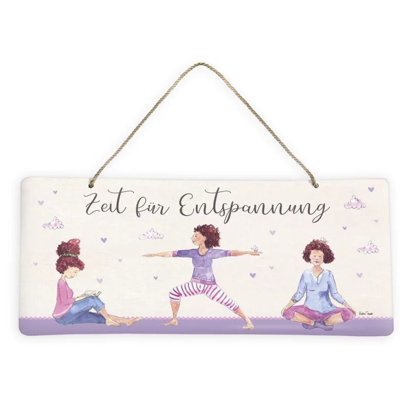 Dekoschild "Zeit für Entspannung" (35 x 15 cm)
