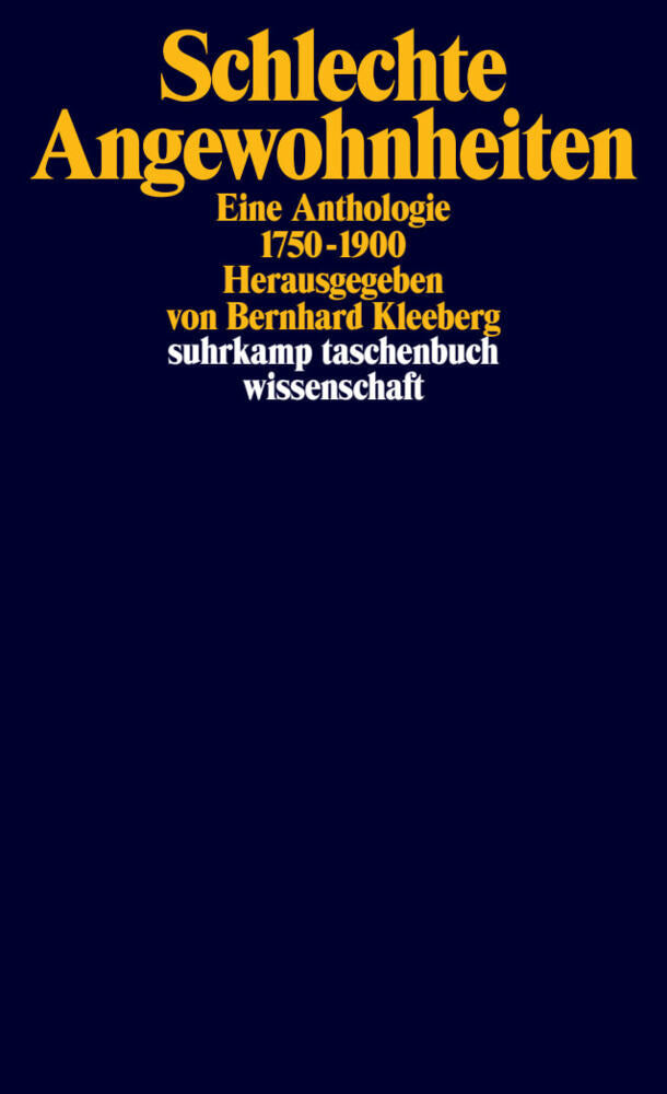 Schlechte Angewohnheiten (Bernhard Kleeberg)
