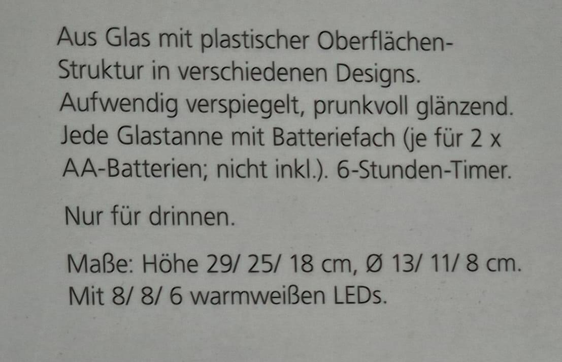 LED-Tannen "Sparkle", 3er-Set