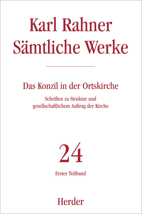 Karl Rahner Sämtliche Werke.Tl.1 (Karl Rahner)