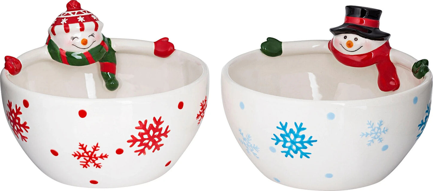 Schalen Schneemann und -frau "Freezy & Frosty" 2er-Set