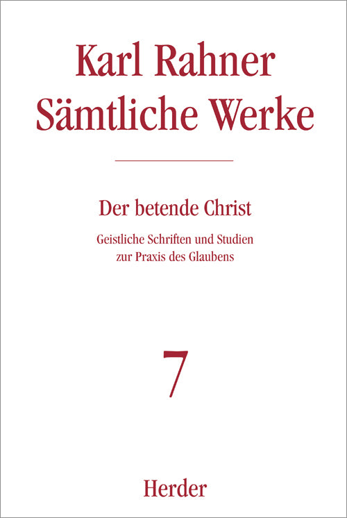 Karl Rahner Sämtliche Werke (Karl Rahner)