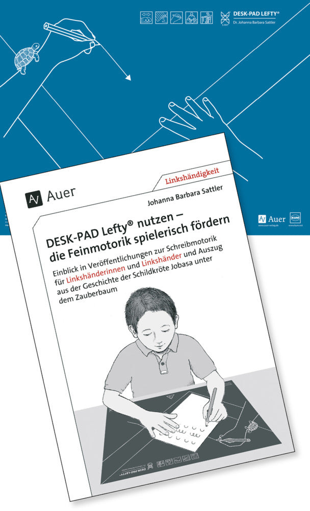 Schreibtisch-Auflage für Linkshänder DESK-PAD LEFTY®, mit Übungsheft, m. 1 Buch (Johanna Barbara Sattler)