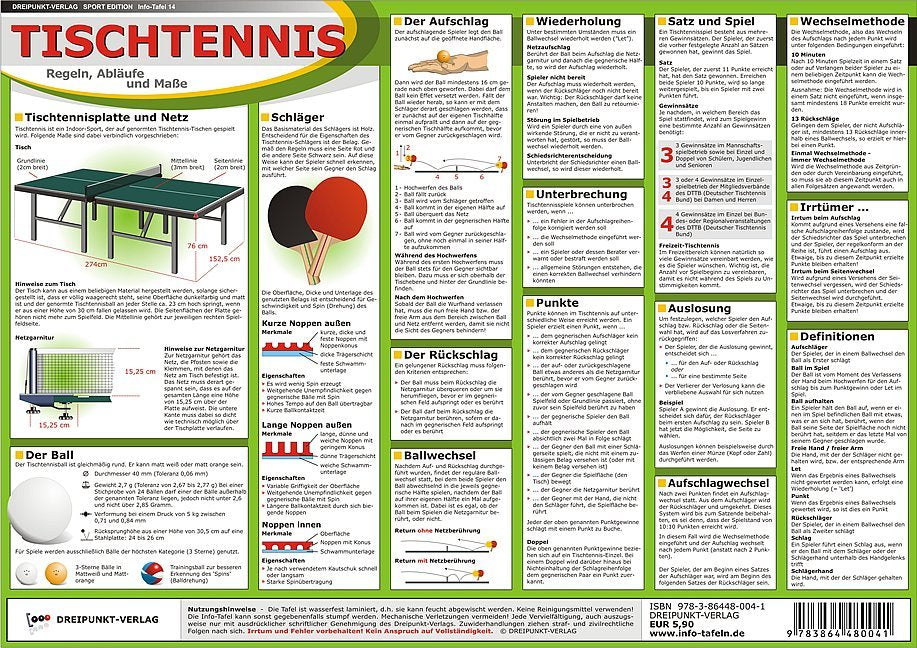 Tischtennis, Info-Tafel (Michael Schulze)