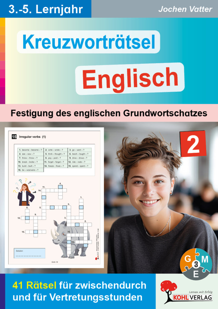 Kreuzworträtsel Englisch - 3.-5. Lernjahr (Jochen Vatter)