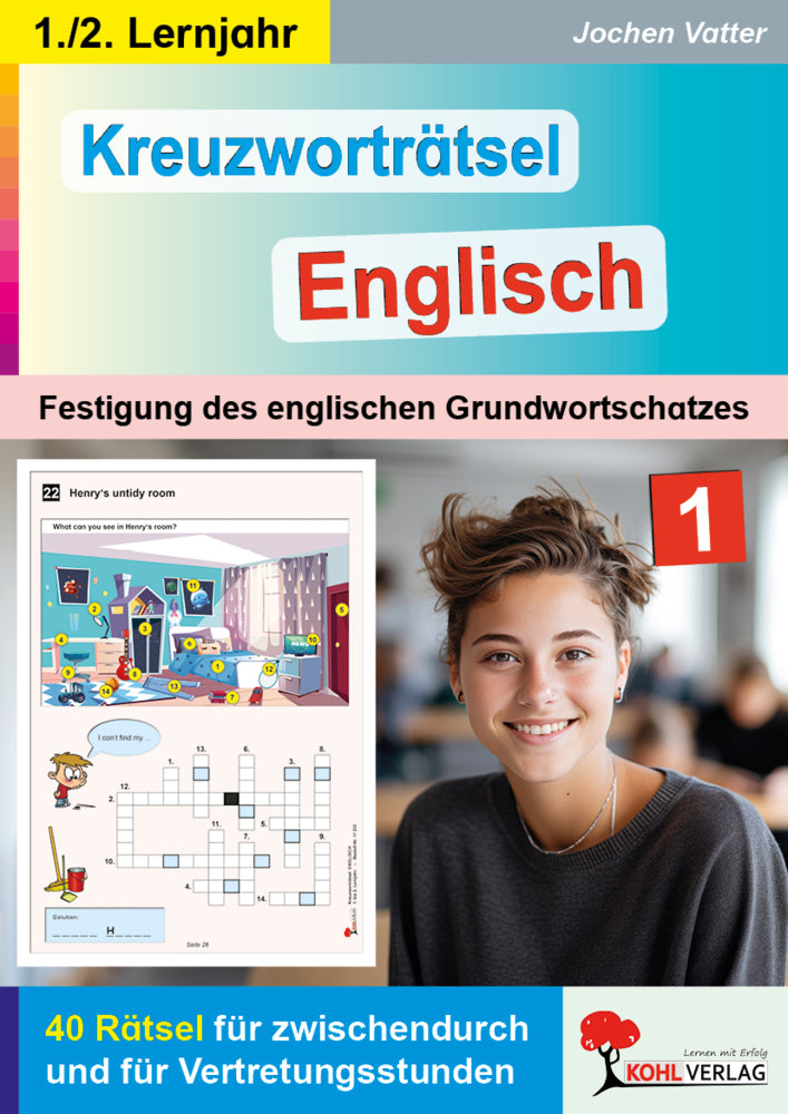 Kreuzworträtsel Englisch - 1.-2. Lernjahr (Jochen Vatter)