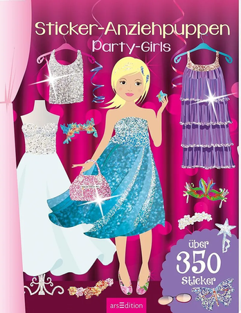 Sticker-Anziehpuppen Party-Girls