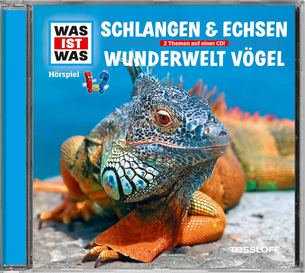 WAS IST WAS Hörspiel: Schlangen & Echsen/ Wunderwelt Vögel, Audio-CD (Manfred Baur)