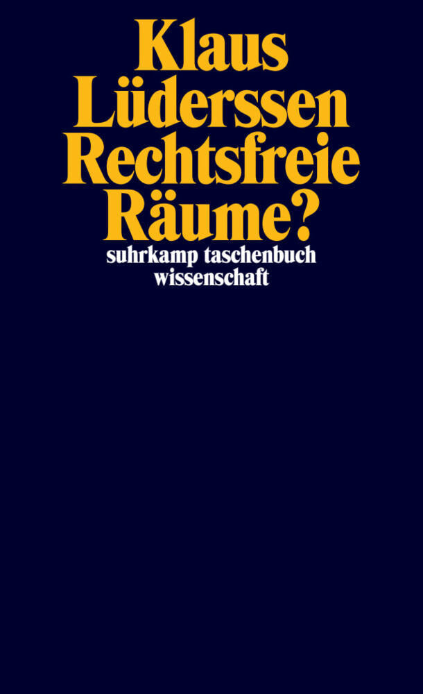Rechtsfreie Räume? (Klaus Lüderssen)