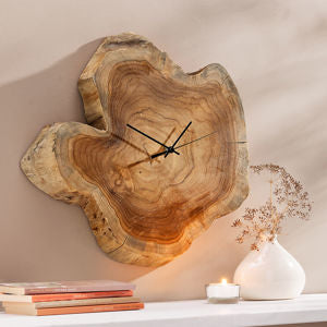 Wanduhr Teakholz