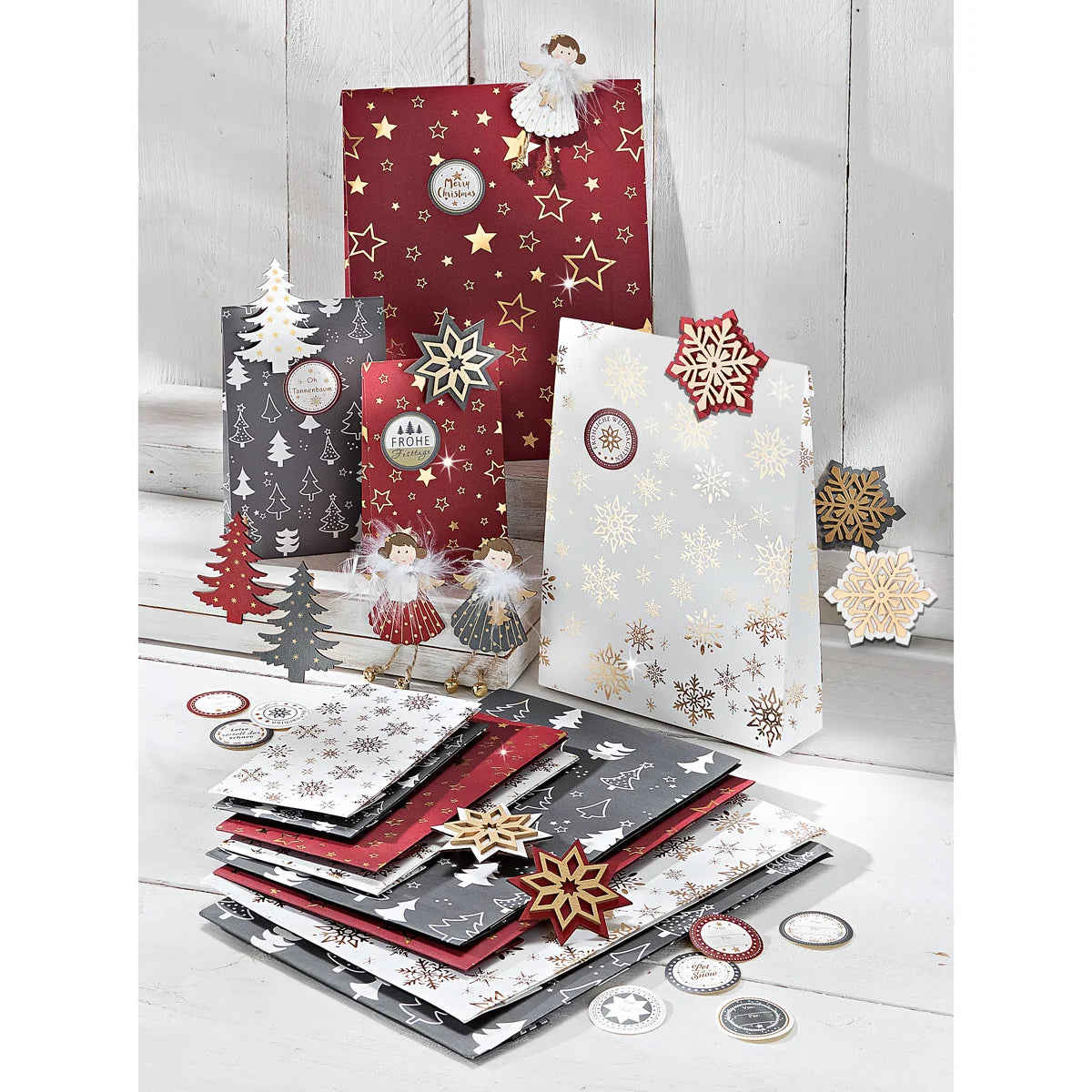 Geschenktüten-Set "Weihnachten" 36-teilig