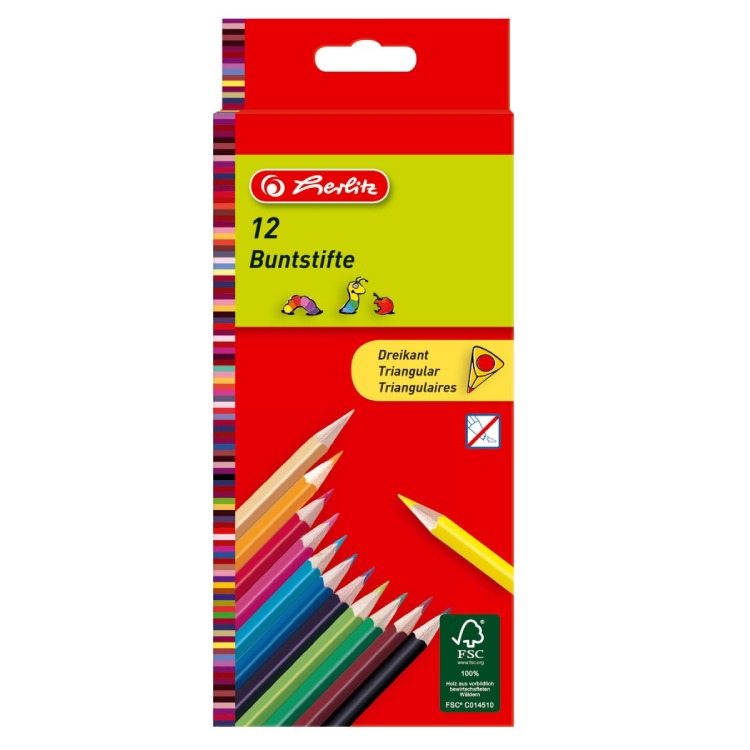 Herlitz Buntstifte "Farbenfreude", 12er-Packung