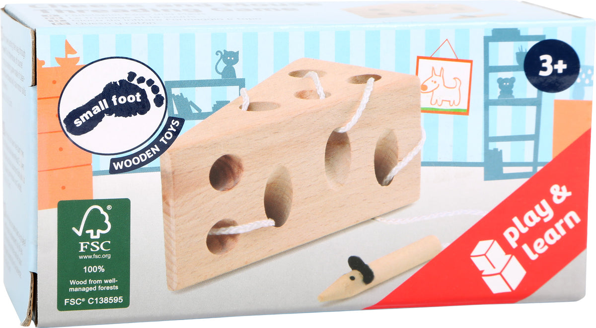 small foot Fädelspiel "Käse und Maus"