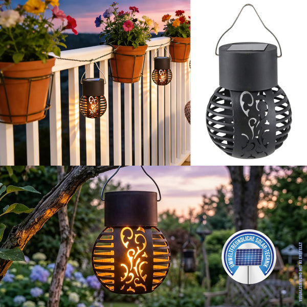 LED-Solar-Hängeleuchte "Flame"