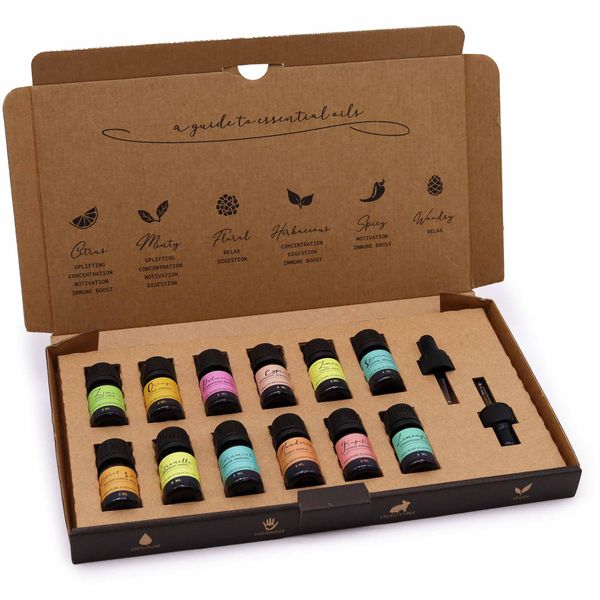 Set mit ätherischen Ölen für die Aromatherapie - S